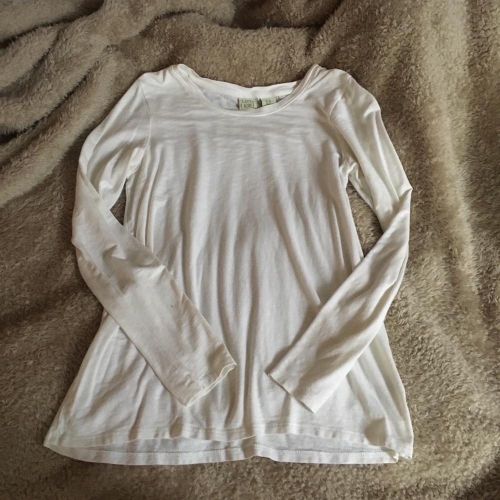 Lucy & Laurel White Long Sleeve Shirt